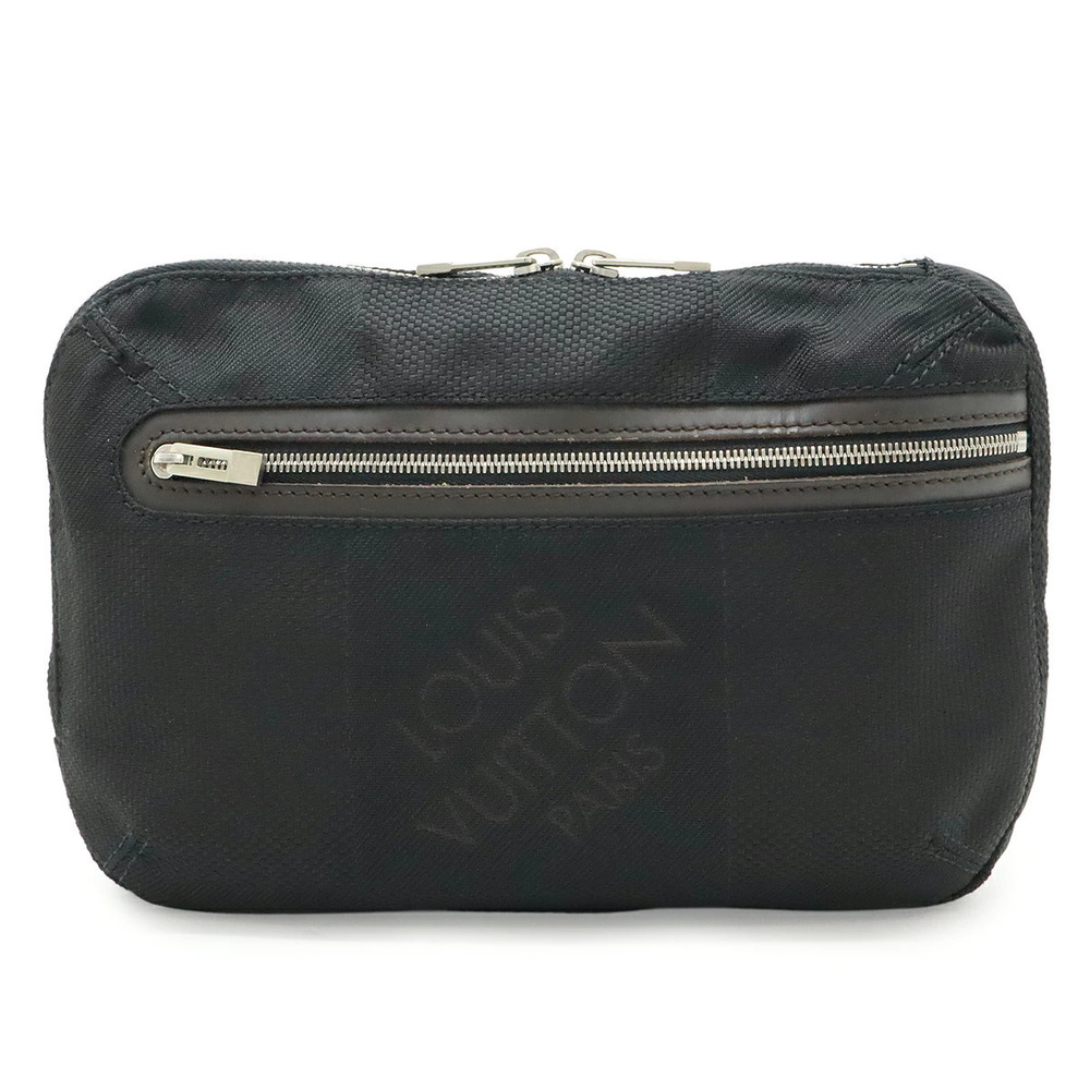LOUIS VUITTON Damier Geant Arche Body Bag Waist Hip Canvas Noir Black